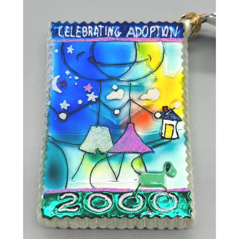 Christopher Radko Ornament Dave Thomas Foundation Celebrate Adoption 2000